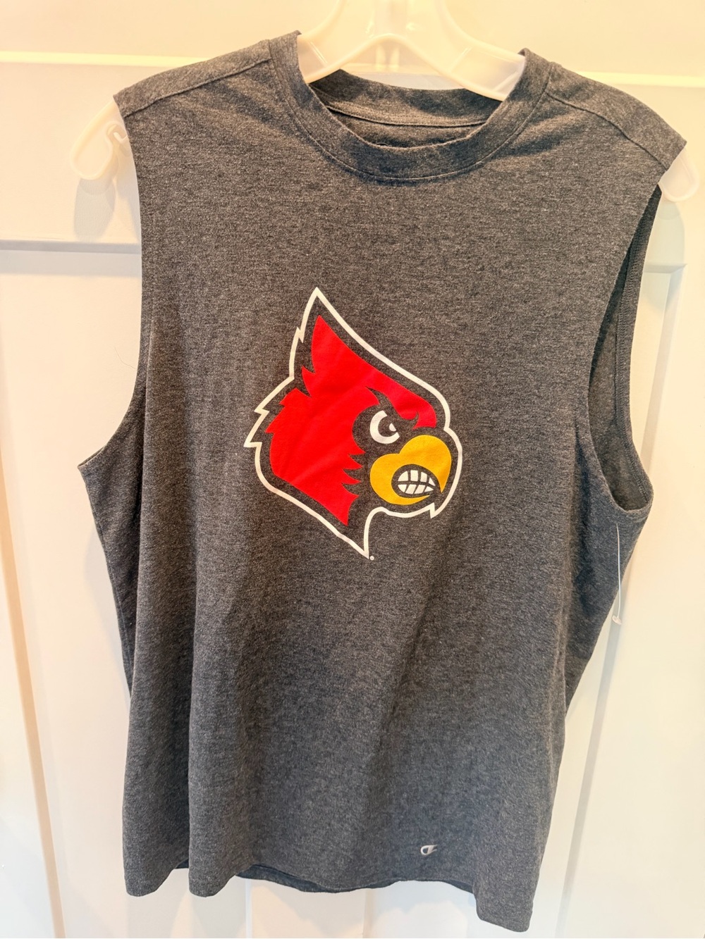 Champion Louisville Cardinals Medium Gray Sleeveless Muscle Tank Top